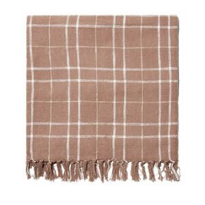 THROW BLANKET NIB LITTLE KORBOOSE BY APRIL NEMETH TAUPE IN COLOR LIGHTWEIGHT